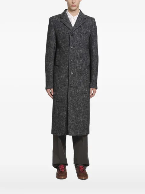 Prada single-breasted wool-blend coat