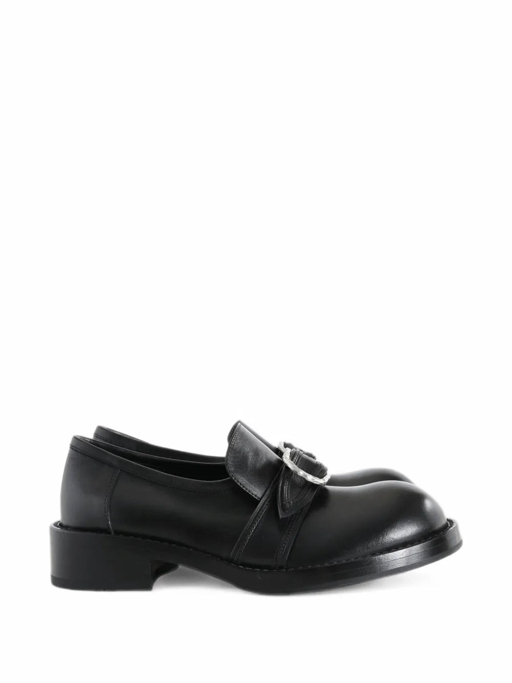 Ann Demeulemeester Zaheen buckle-fastening leather loafers - Nero