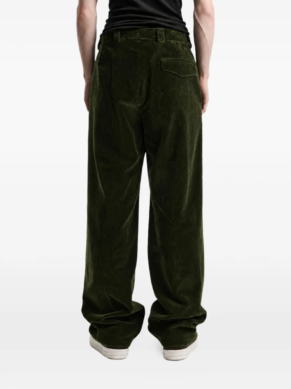 Rier corduroy wide-leg trousers Groen