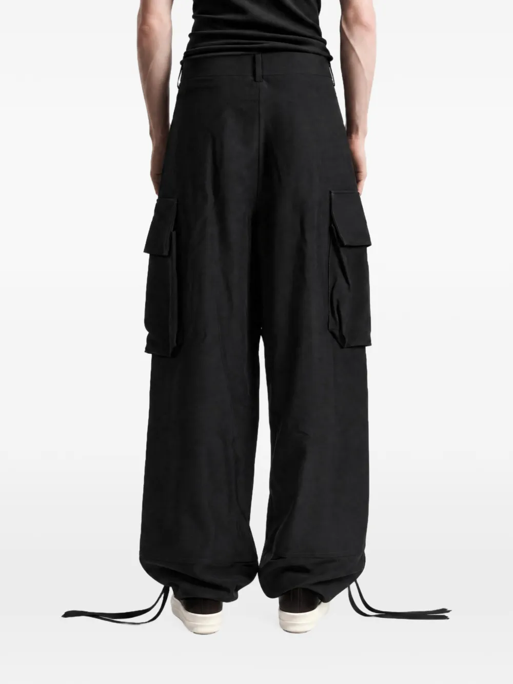 Ann Demeulemeester Berger drawstring cargo pants Zwart