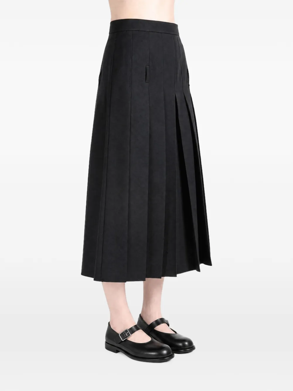 Ann Demeulemeester Rosi pleated wool trousers Zwart