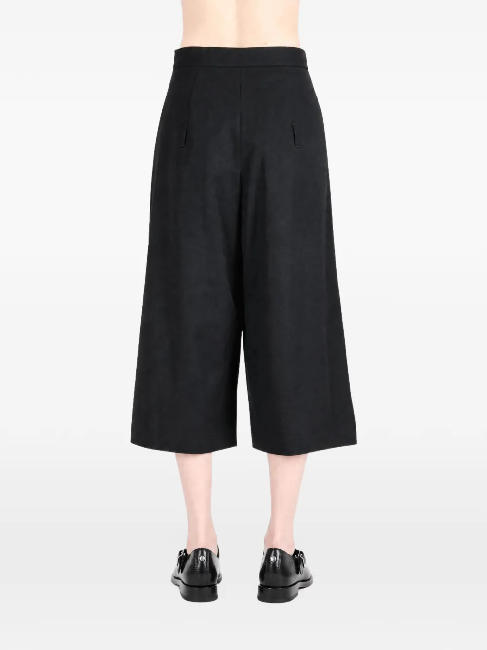 Ann Demeulemeester Rosi pleated wool trousers Zwart