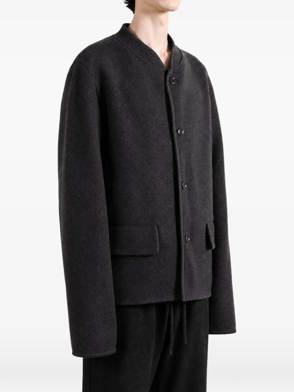 Rier Walker collarless jacket Grijs