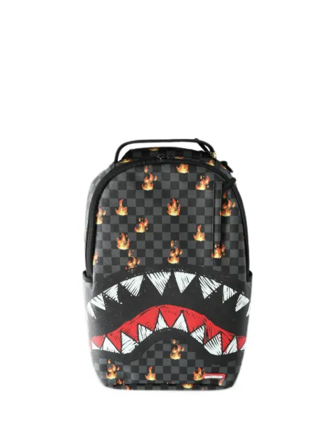 Sprayground Scribble Fire Check backpack
