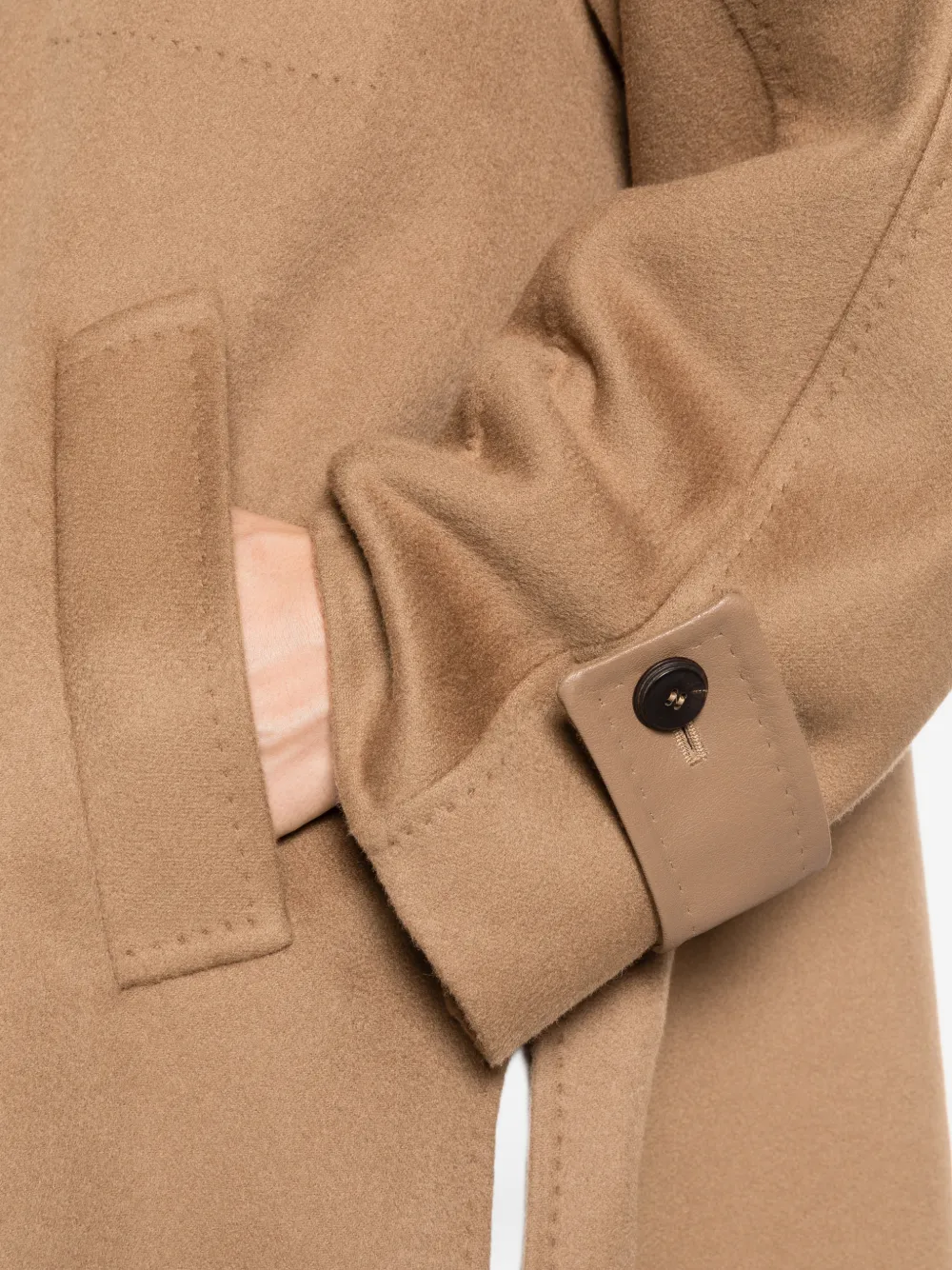 Max Mara button-fastening coat Bruin