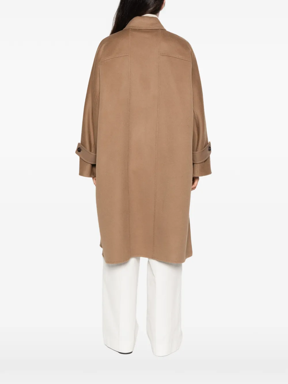 Max Mara button-fastening coat Bruin