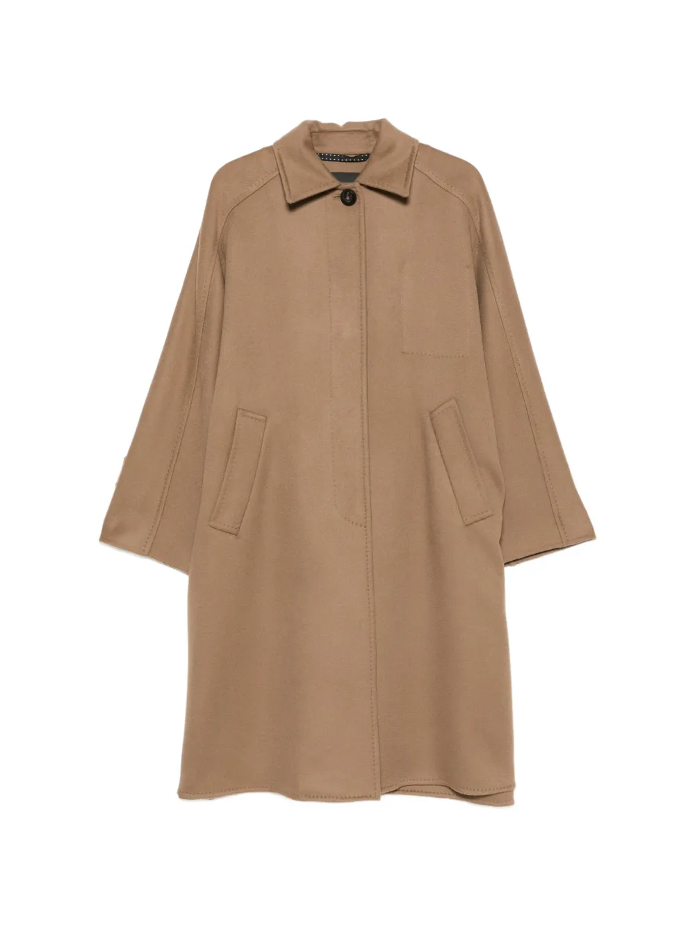 Max Mara button-fastening coat Bruin