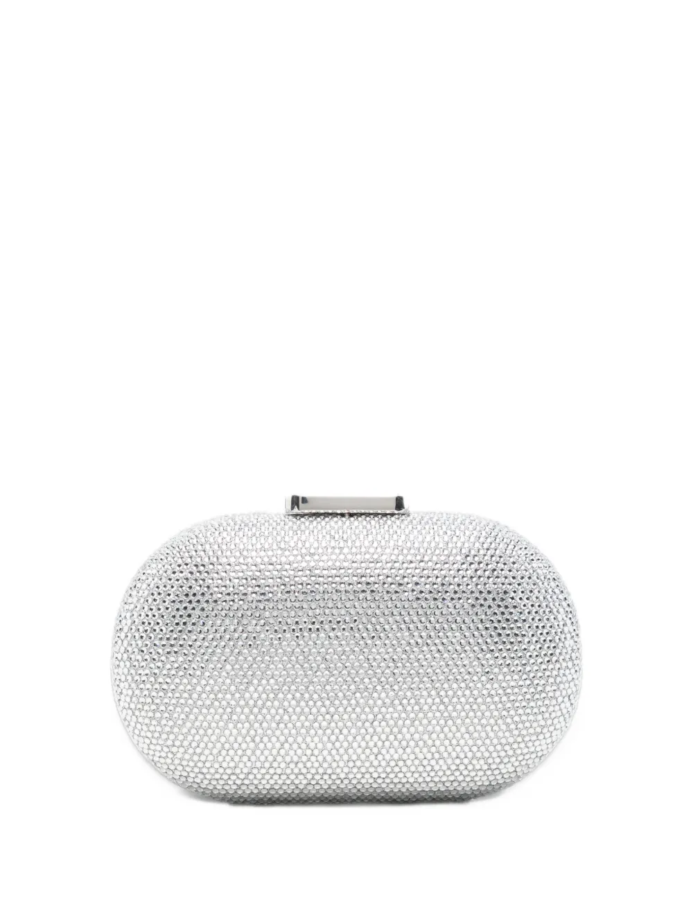 TWENTY FOURHAITCH Isidora crystal-embellished clutch bag - Grigio