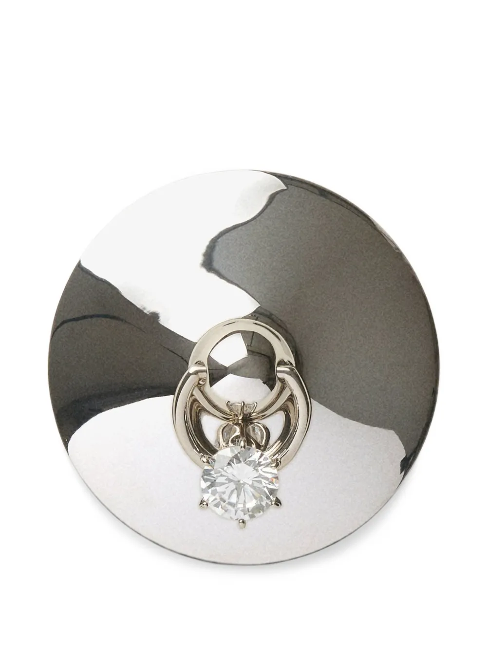 Panconesi Lamina Diamanti crystal brooch - Silber