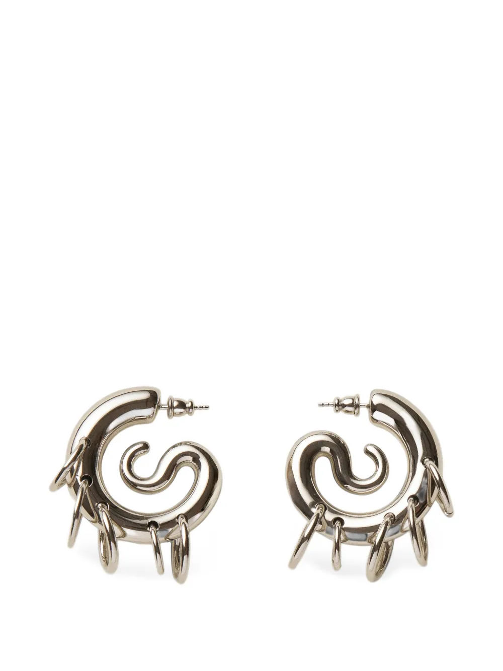 Panconesi Serpent hoop-design earrings - Argent