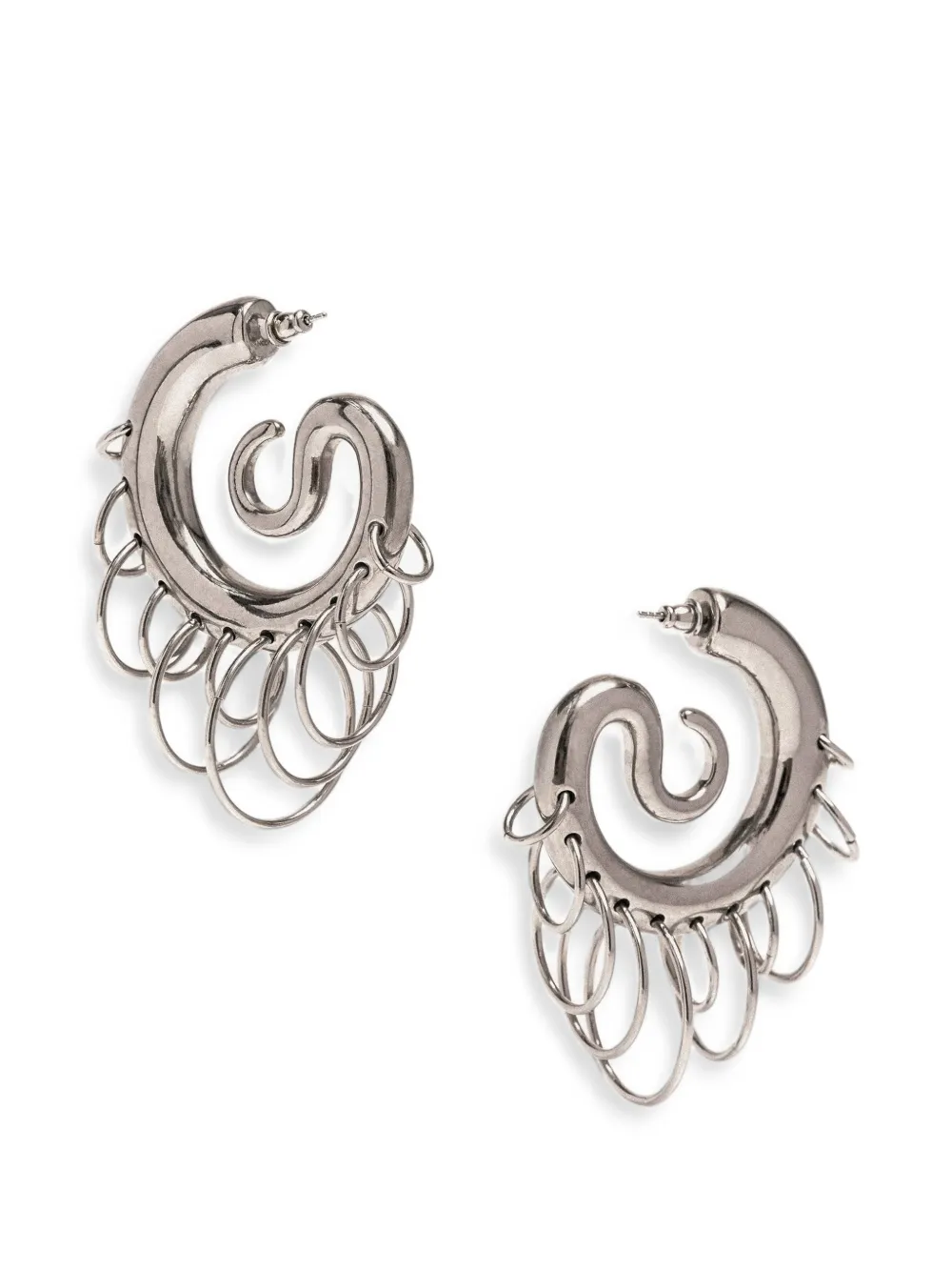 Panconesi Serpent hoop earrings - Argento