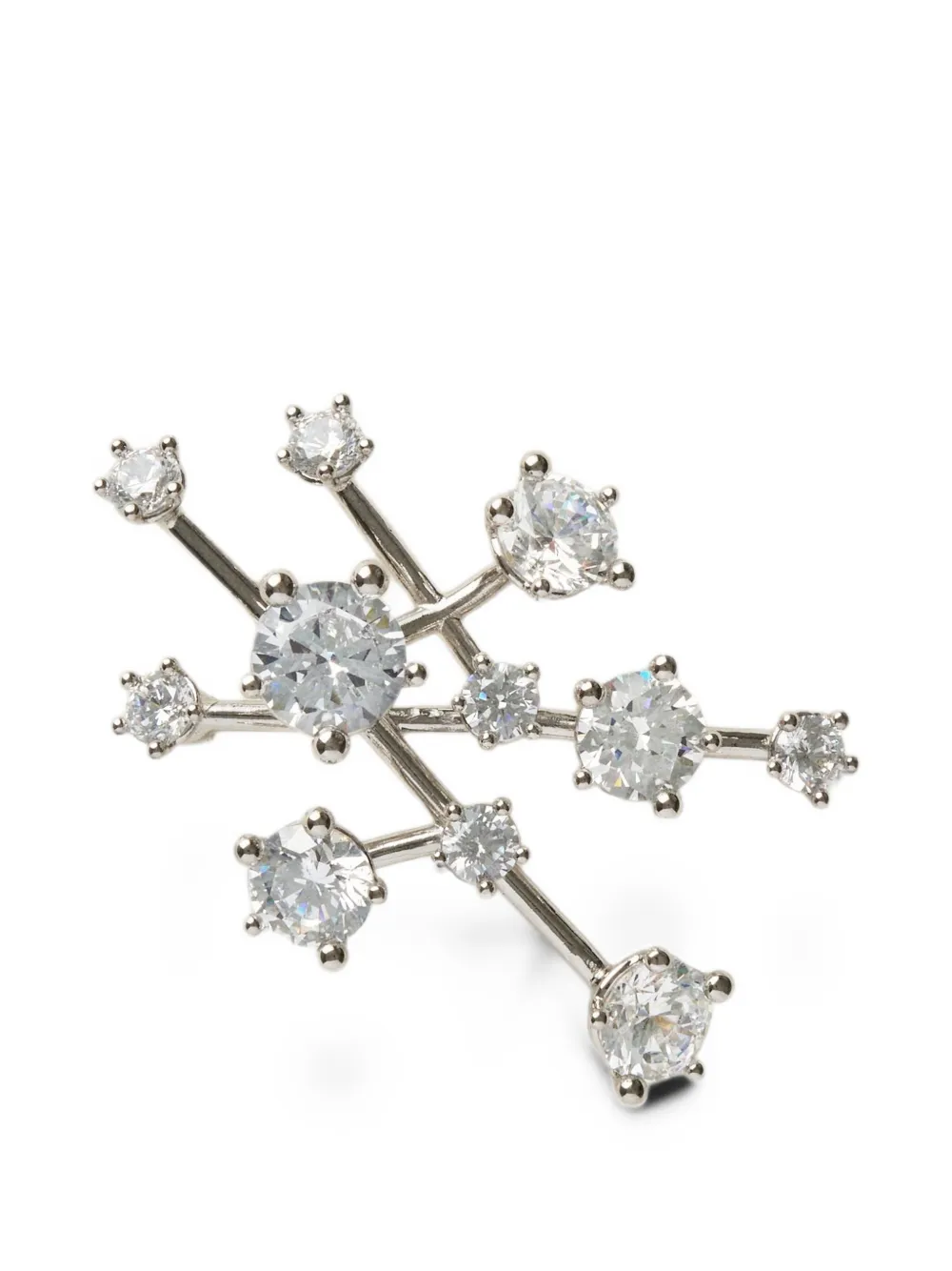 Panconesi Diamanti Nova pin-fastening brooch - Silber