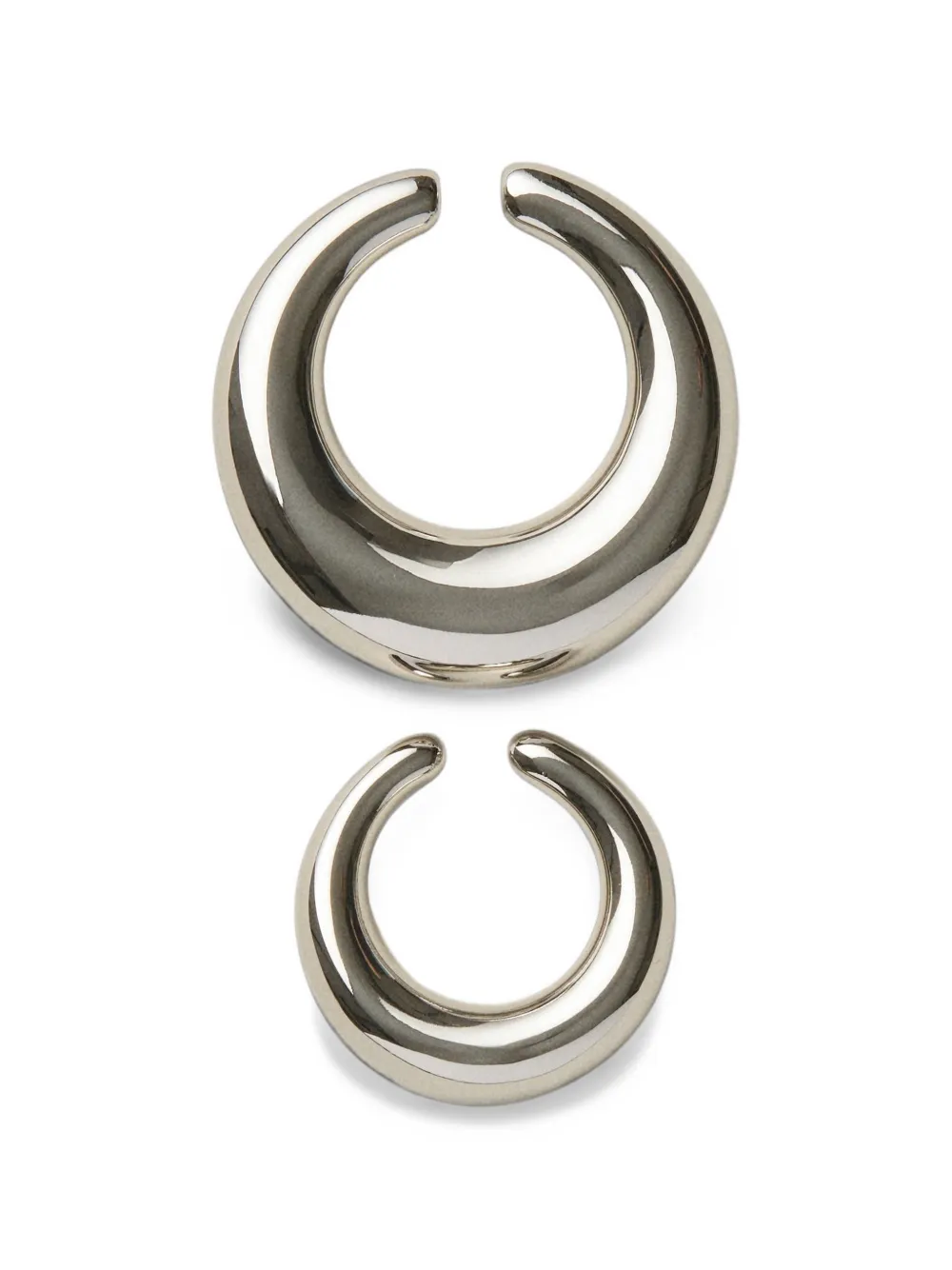 Panconesi Blow up circular-design ear cuffs - Argent