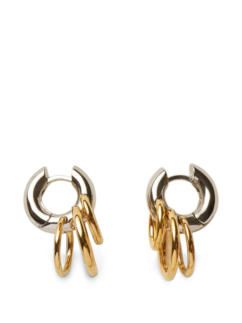 Panconesi Pierced Huggie earrings - Argento