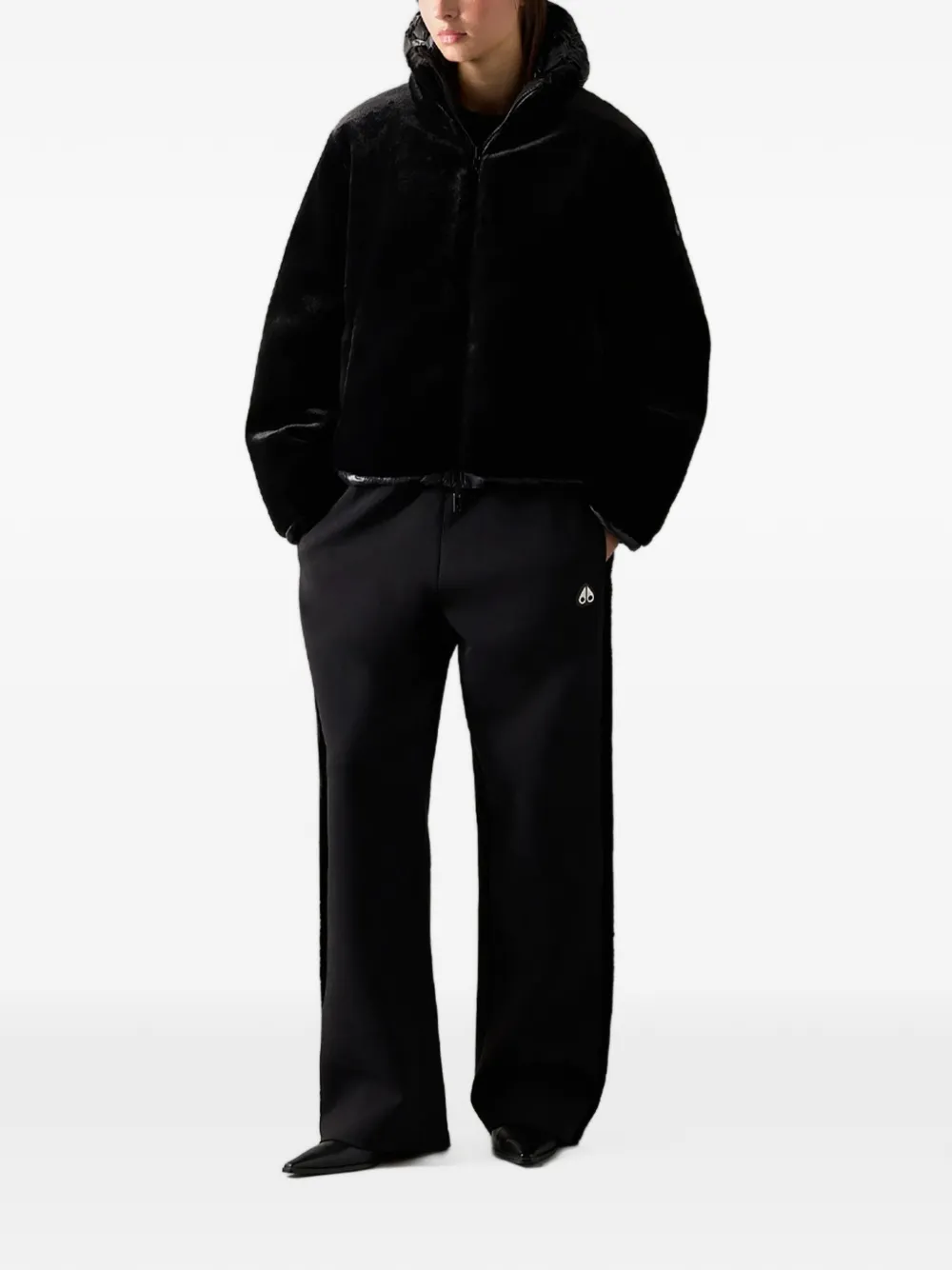 Moose Knuckles Queens reversible puffer jacket Zwart