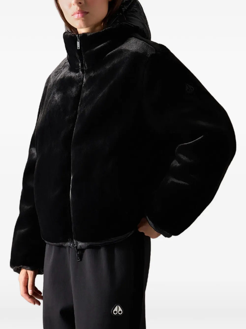Moose Knuckles Queens reversible puffer jacket Zwart