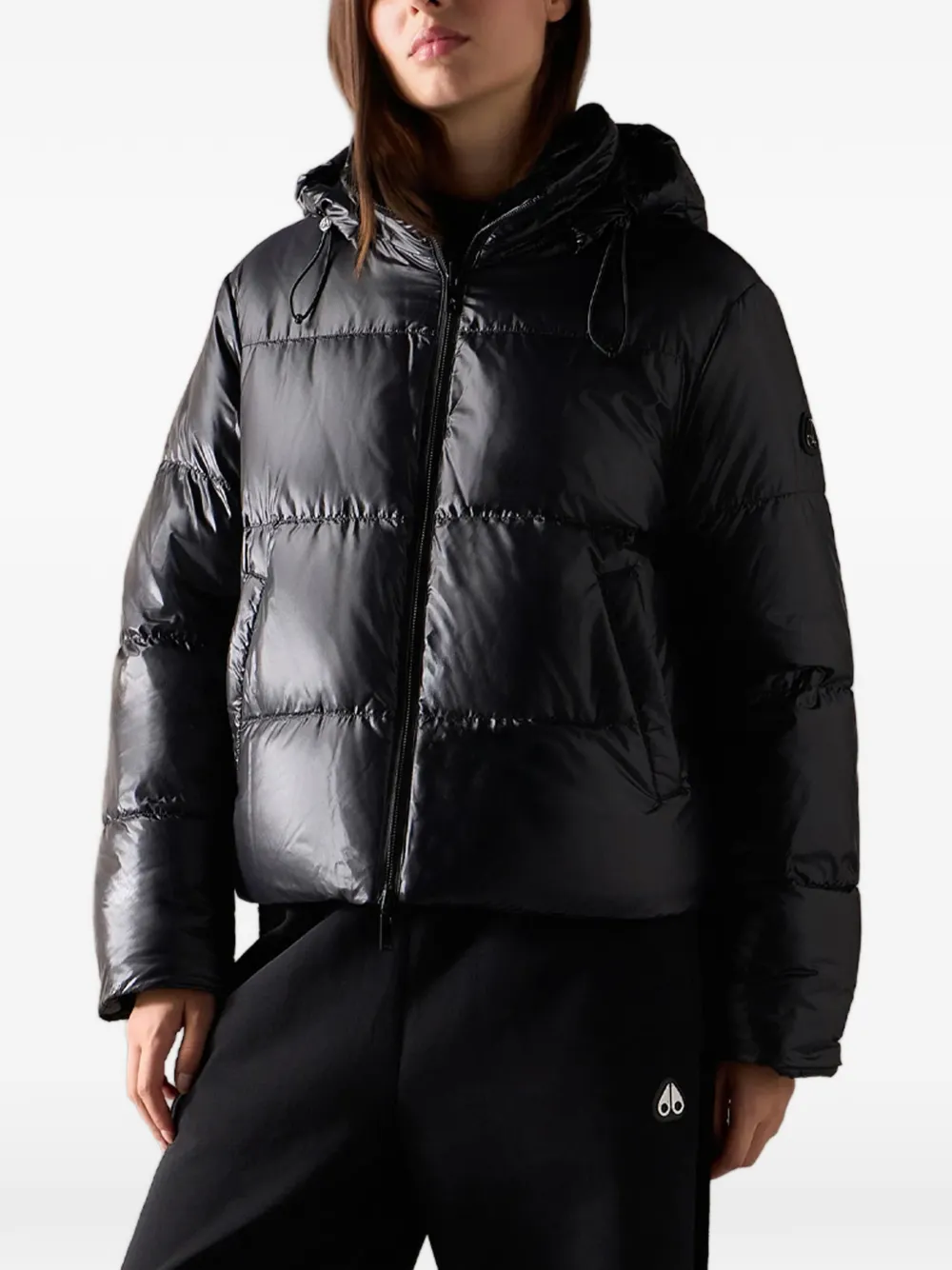 Moose Knuckles Queens reversible puffer jacket Zwart