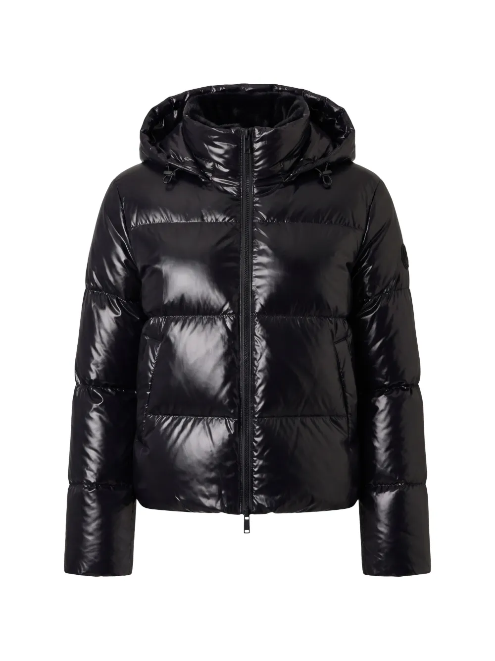 Moose Knuckles faux-fur reversible hooded puffer jacket - Black