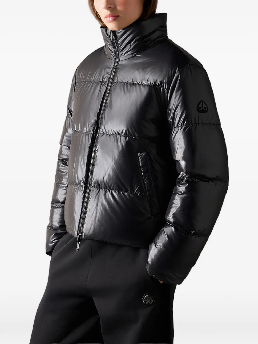 Moose Knuckles Queens reversible puffer jacket Zwart