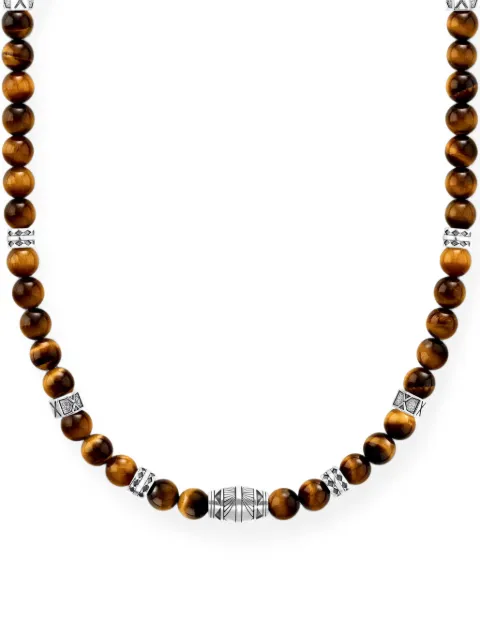 Thomas Sabo tiger-eye recycled sterling-silver necklace