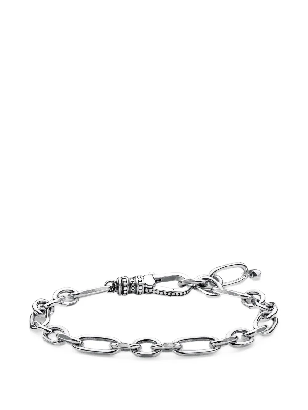 Thomas Sabo Bracciale con catena a maglie miste - Argento