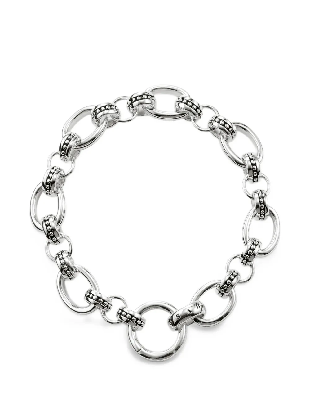 Thomas Sabo beaded link-chain bracelet - Argento