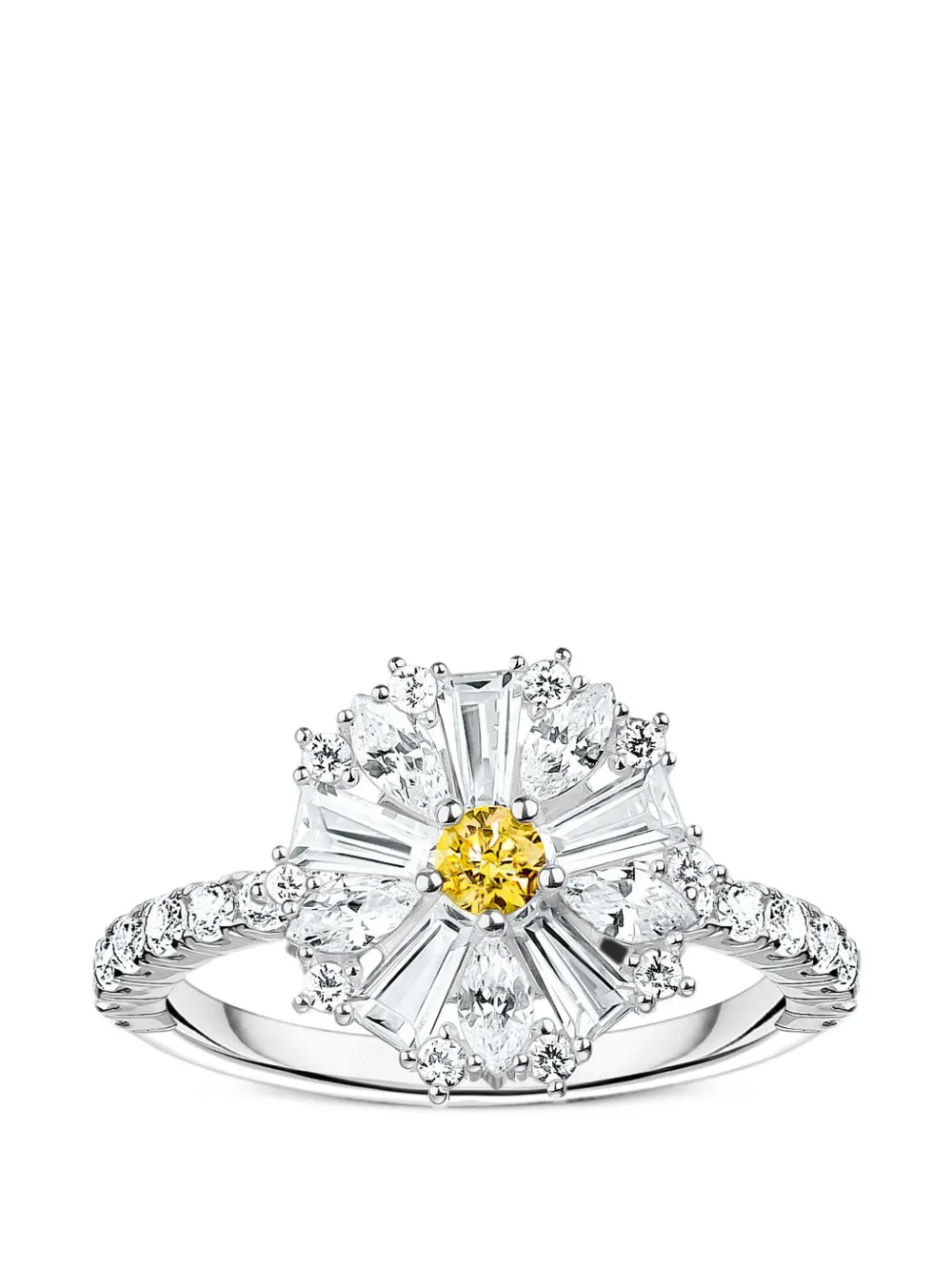 Thomas Sabo Lovely Daisy zirconia cocktail ring - Argento