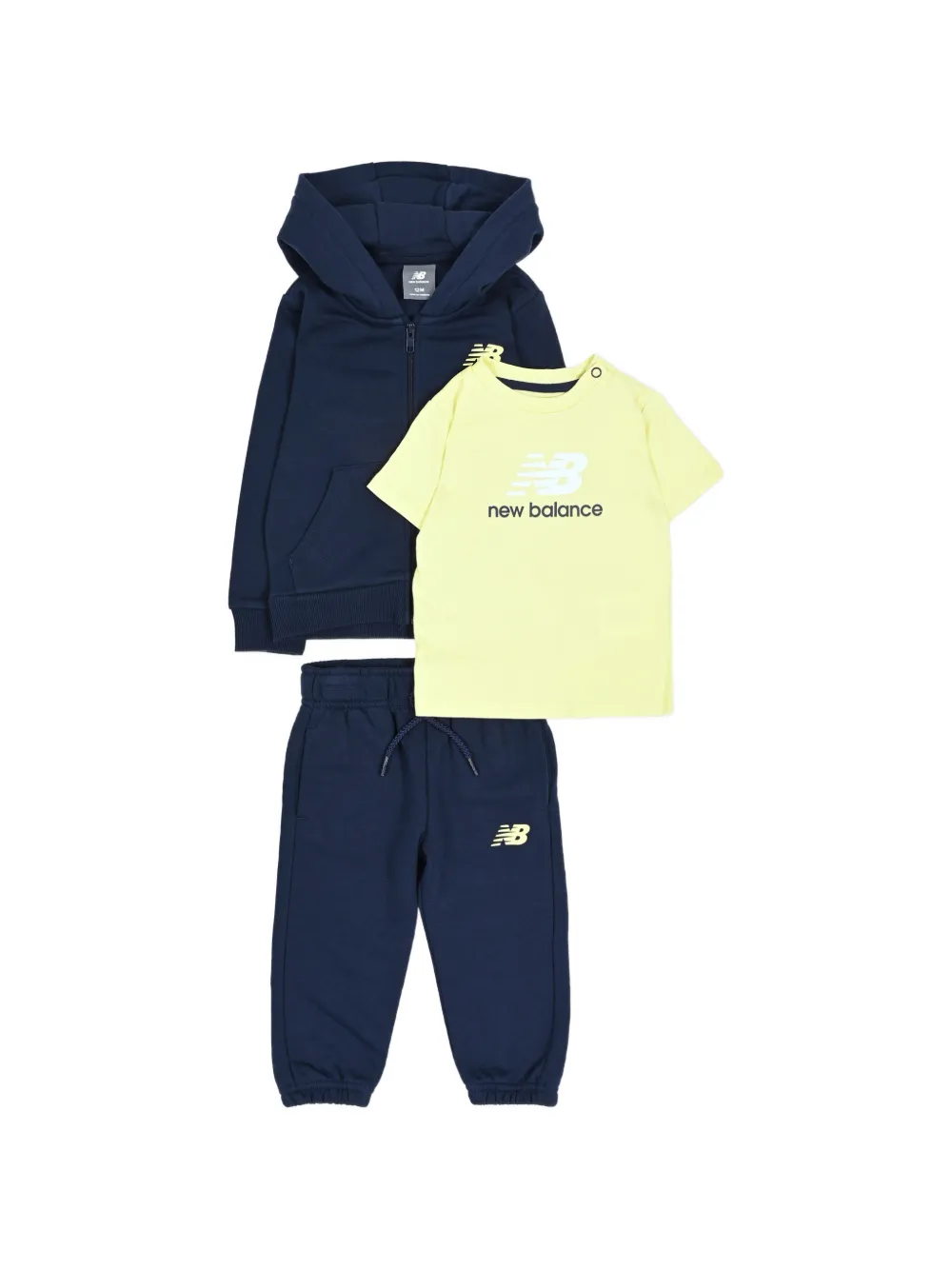 New Balance Kids logo-print tracksuit (set of three) Blauw
