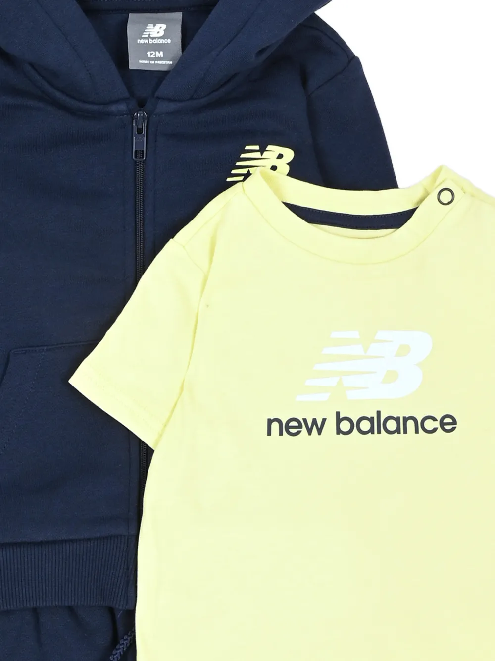 New Balance Kids logo-print tracksuit (set of three) Blauw
