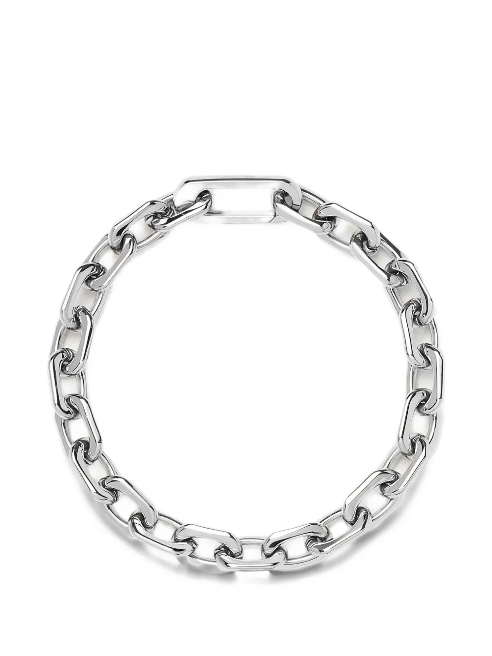 Missoma square paperclip-chain bracelet - Argento