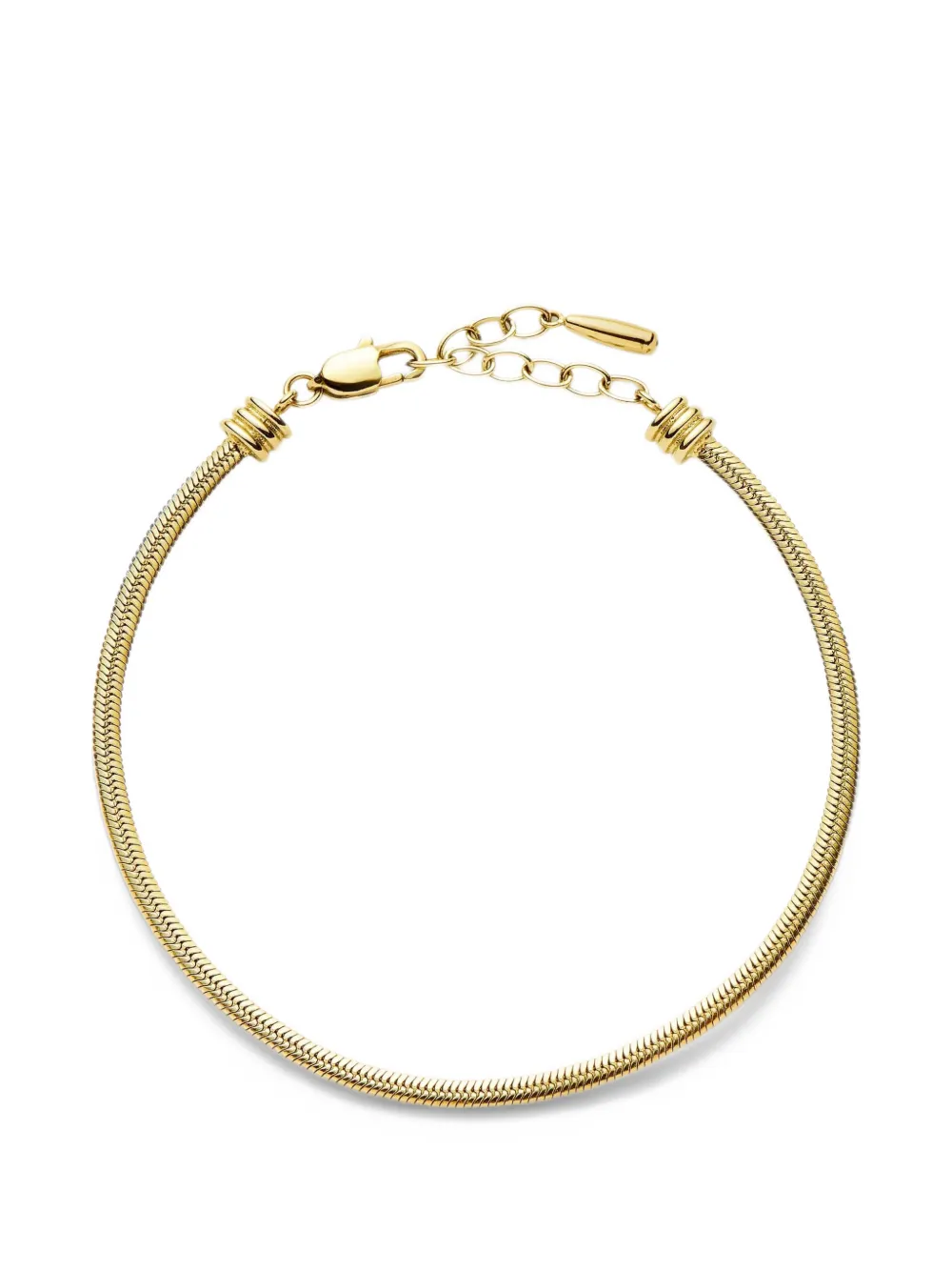 Missoma Thin snake chain bracelet - Oro