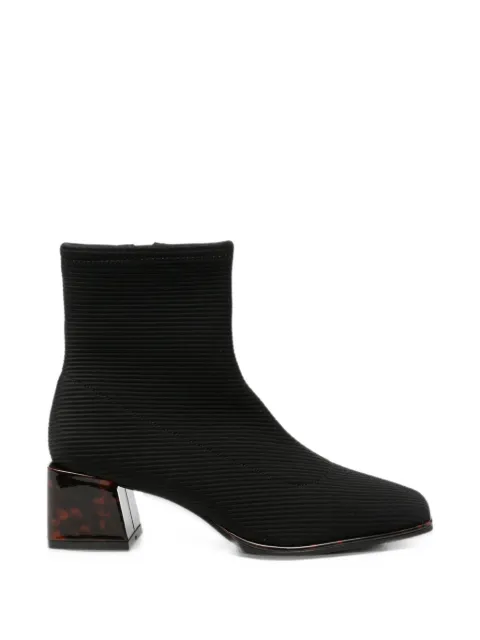 gioseppo tortoiseshell-effect ribbed ankle boots