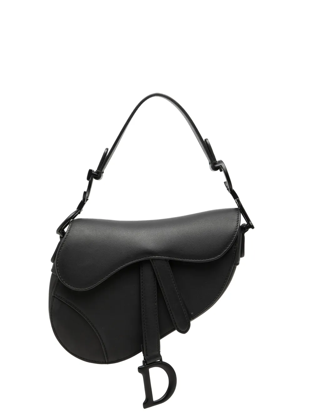 Christian Dior Pre-Owned 2019 Mini Ultra Matte Calfskin Saddle Bag satchel - Schwarz