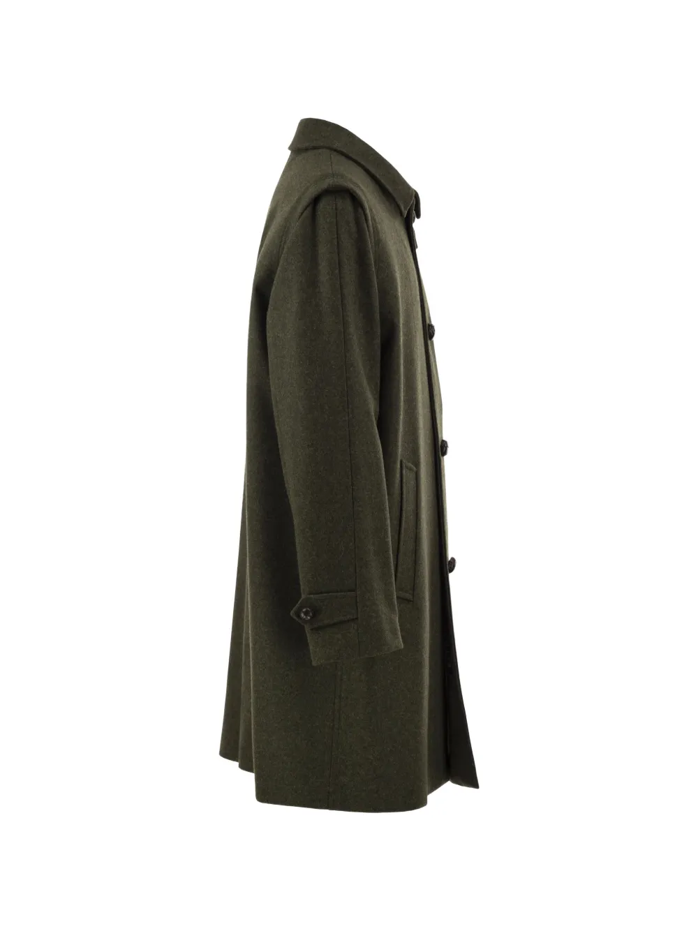 SCHNEIDERS Peter single-breasted wool coat Groen