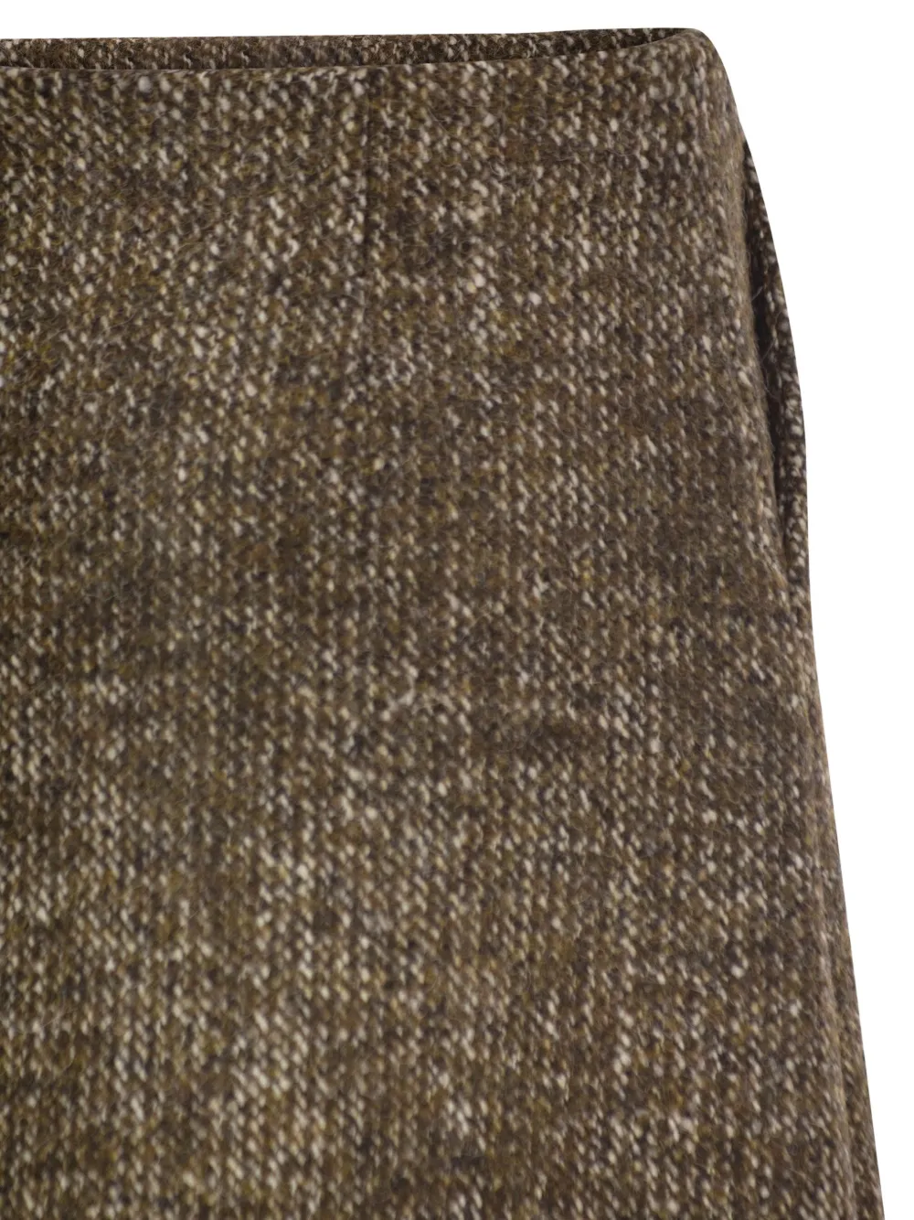 Antonelli mélange-effect A-line mini skirt Bruin