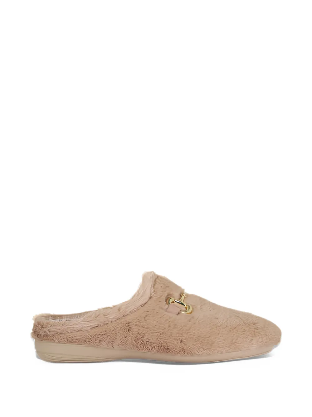 Ron White Slippers in shearling con morsetto - Toni neutri