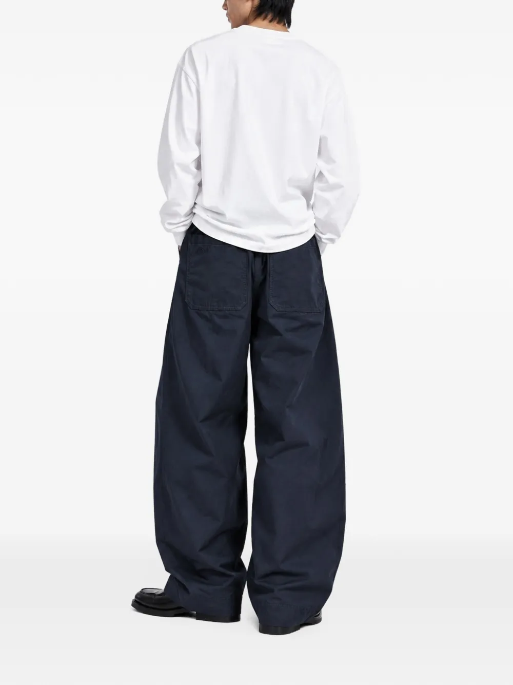 KAPPY One Tuck wide-leg trousers Blauw