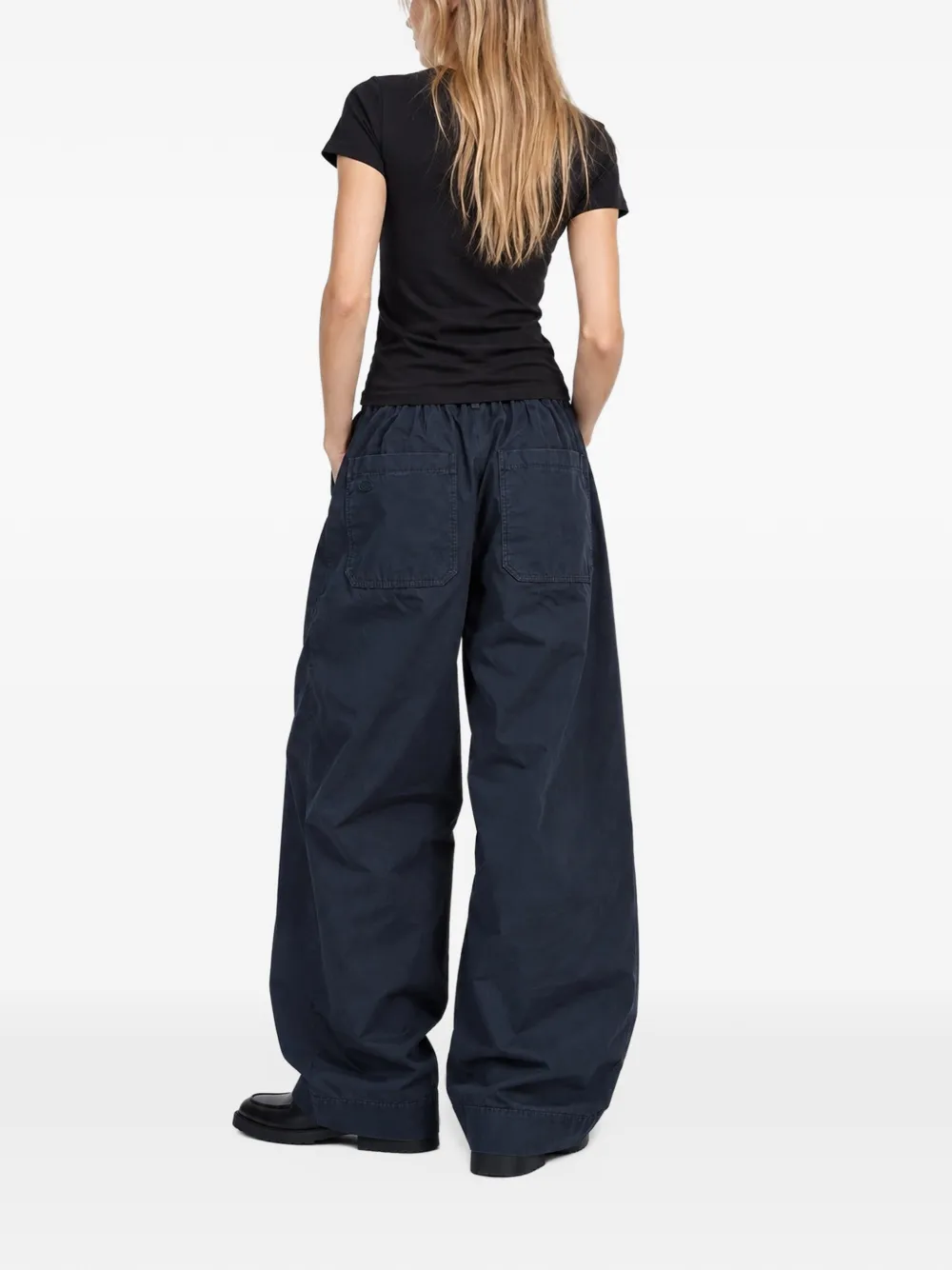 KAPPY One Tuck wide-leg trousers Blauw