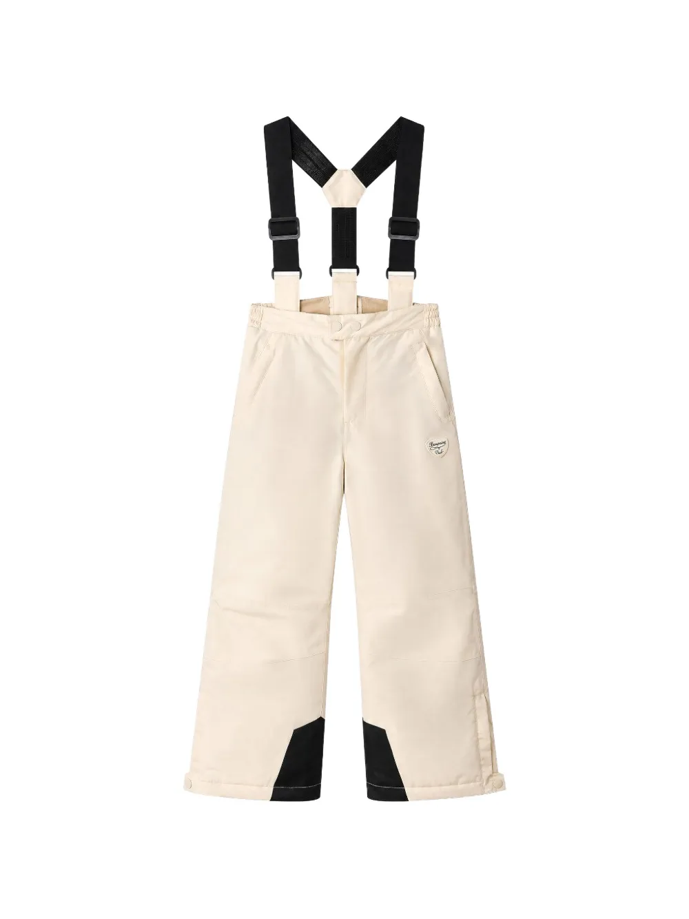 Bonpoint Jodi logo-patch braces ski pants Beige