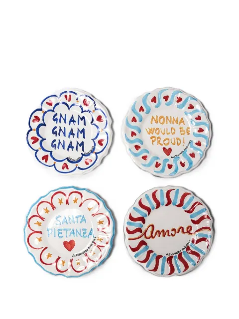 alessandro enriquez Tavola Italiana dessert plate (set of four)