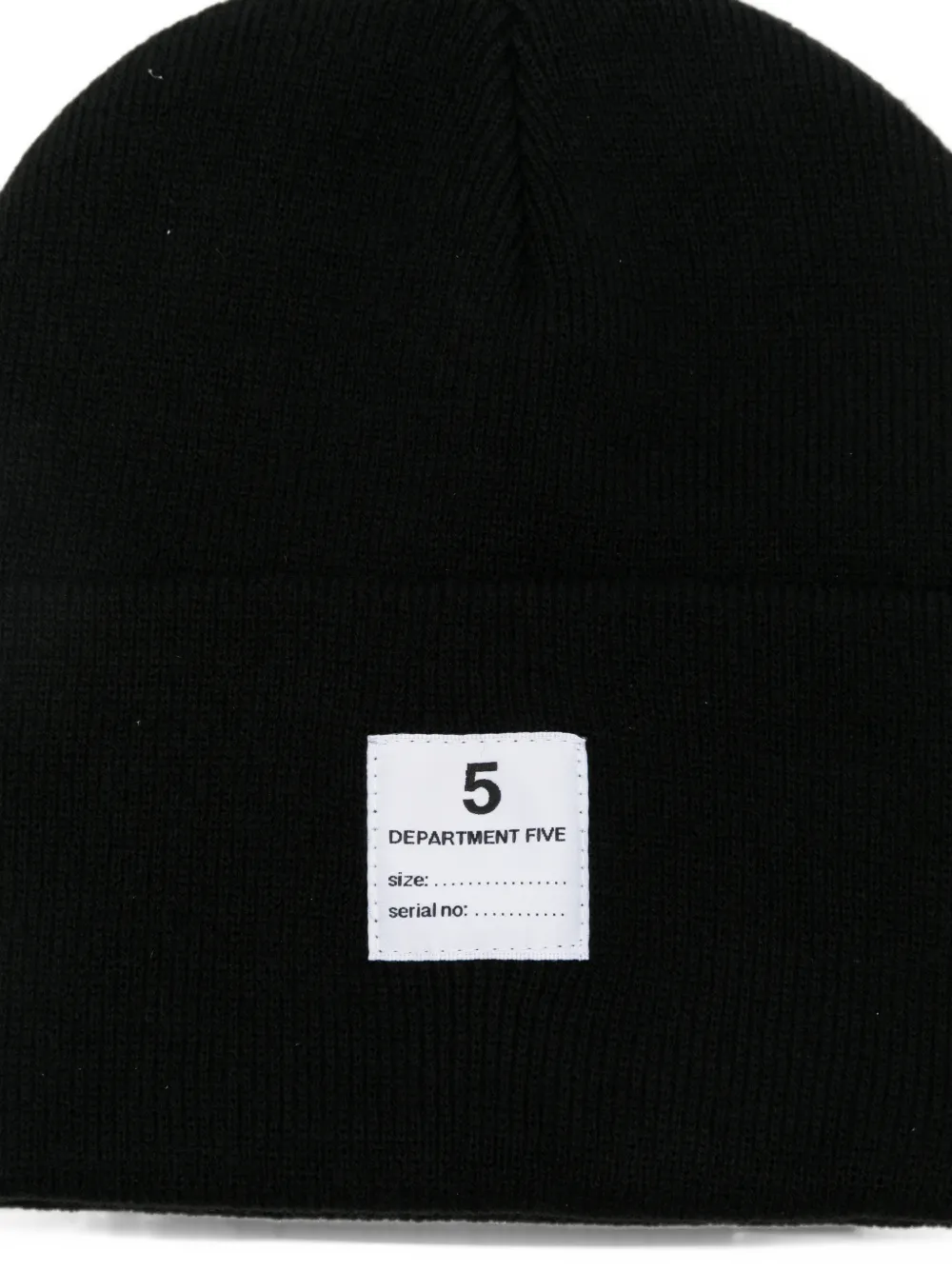 Department 5 Ribgebreide muts Zwart