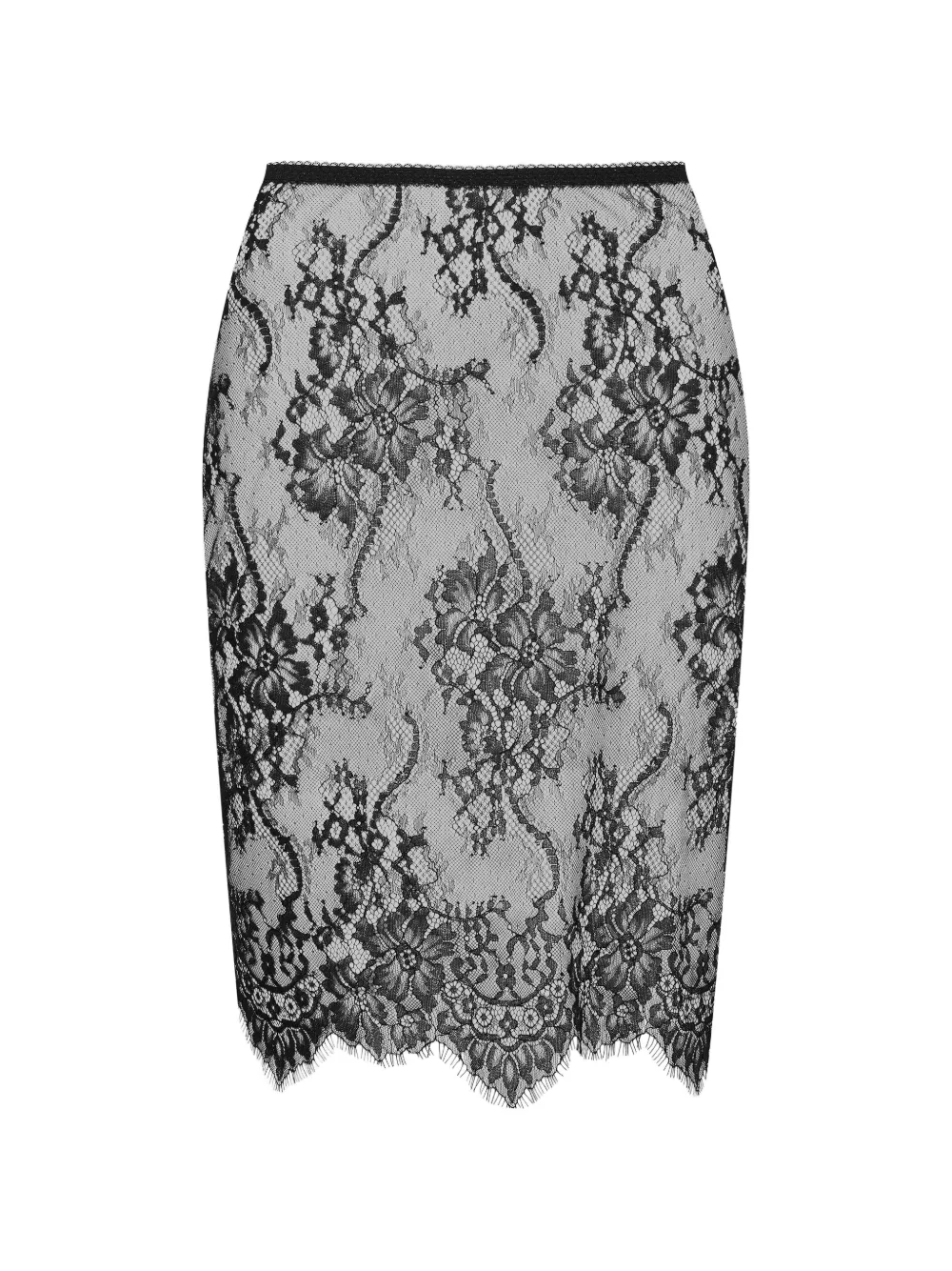 SCANDALE Inspiration Divine lace-trim skirt - Nero