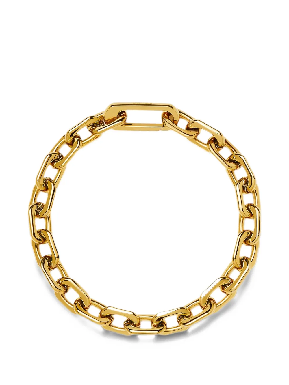 Missoma square paperclip chain bracelet - Oro