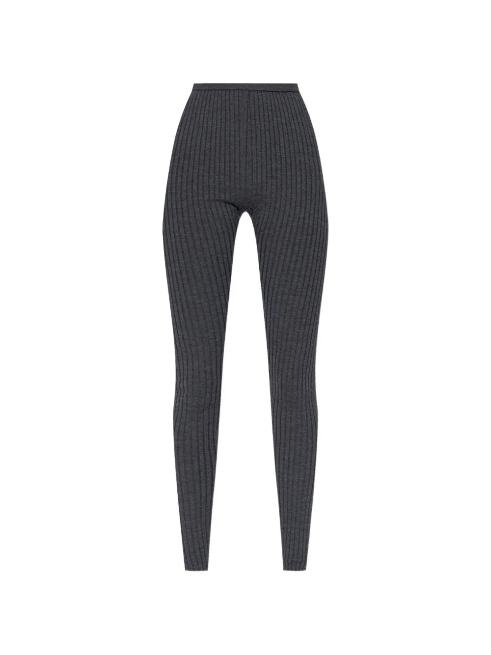 TOTEME ribbed-knit leggings - Grau