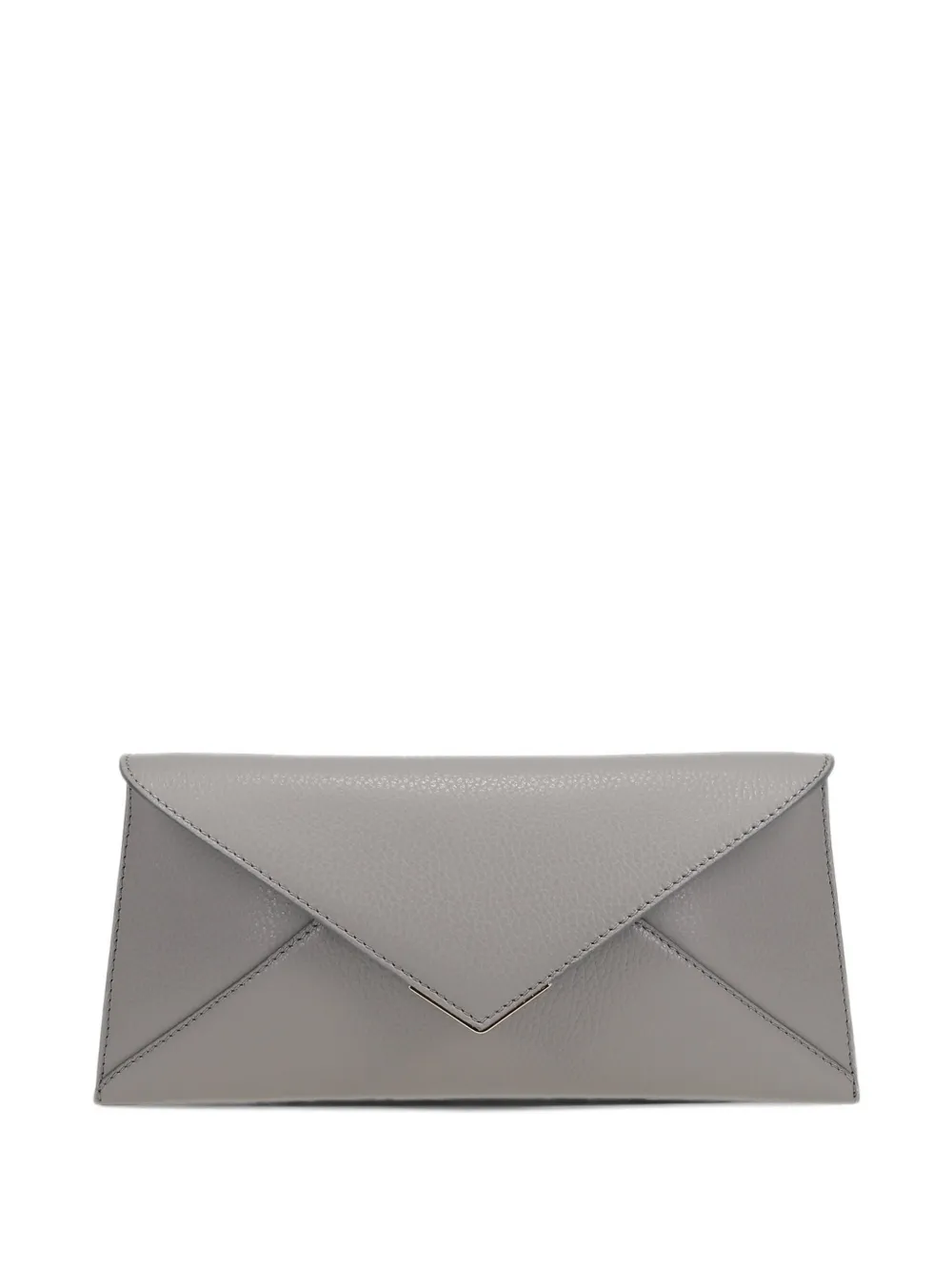 Tyler Ellis 28 Lee Lineage pebbled-leather clutch bag Grijs