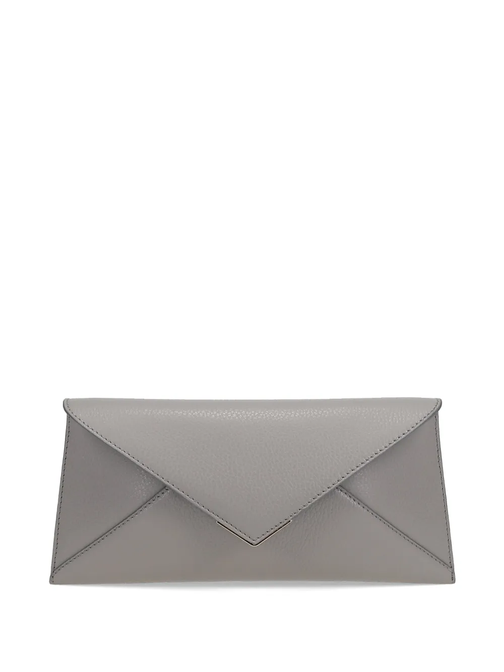 Tyler Ellis 28 Lee Lineage pebbled-leather clutch bag - Grigio