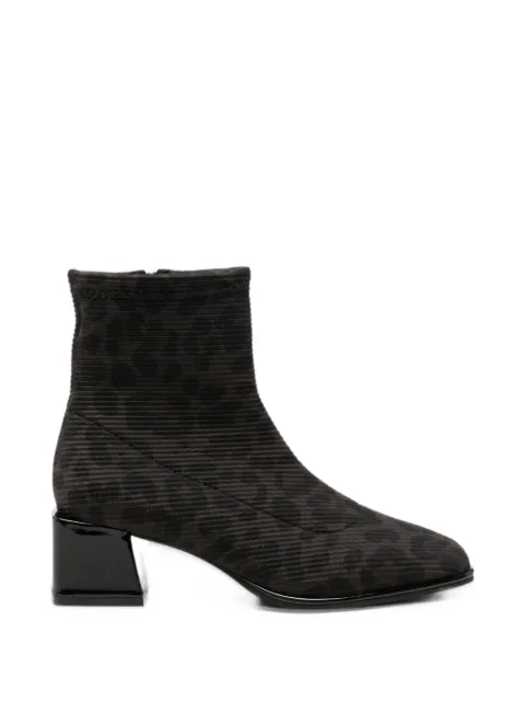 gioseppo leopard-print ribbed boots