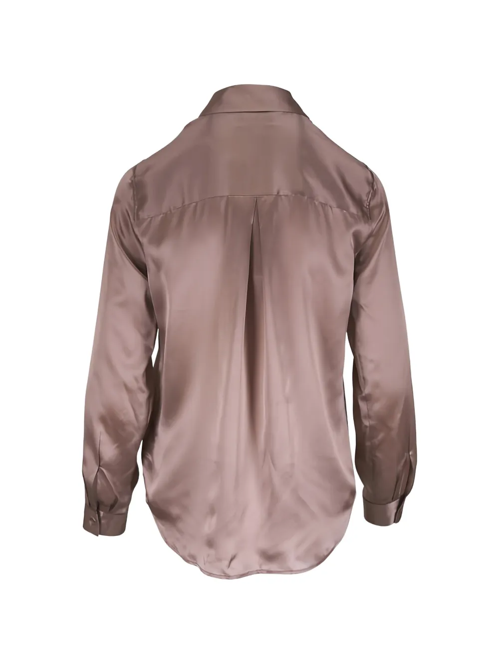 L'Agence Zijden blouse Beige
