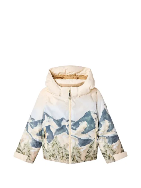 Bonpoint Mikado mountain-print hooded ski jacket