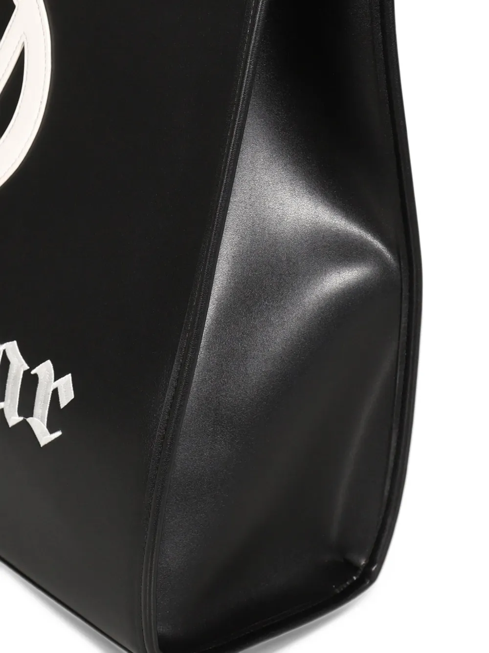 lifeiswar City logo-print tote bag Zwart